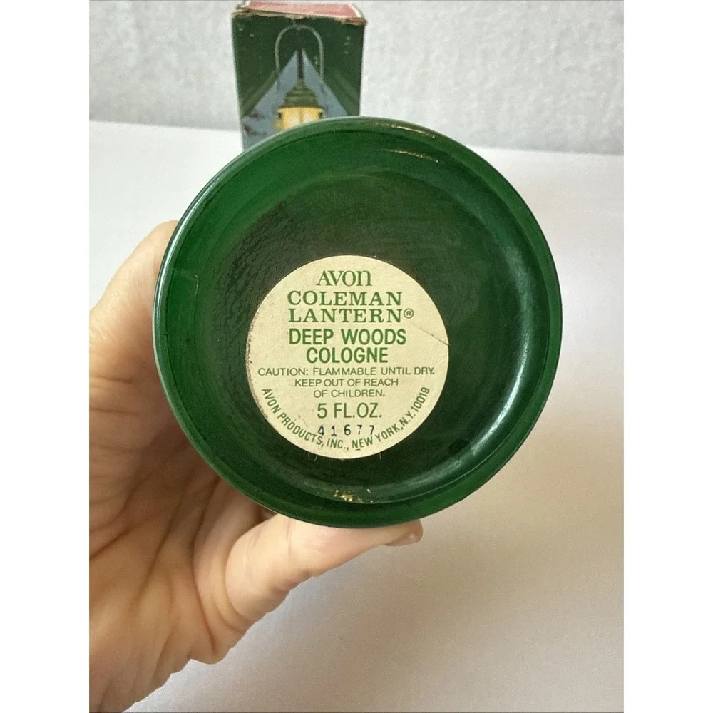 Vintage Avon 1970s Coleman Lantern Aftershave Cologne Decanter Bottle With Box